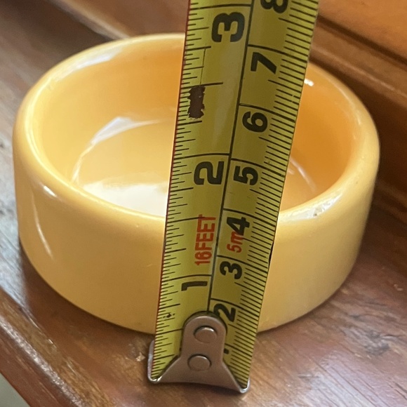 2 Heavy duty Stoneware Ceramic Pet Hamster Reptile Bowls, blue yellow - Picture 9 of 14